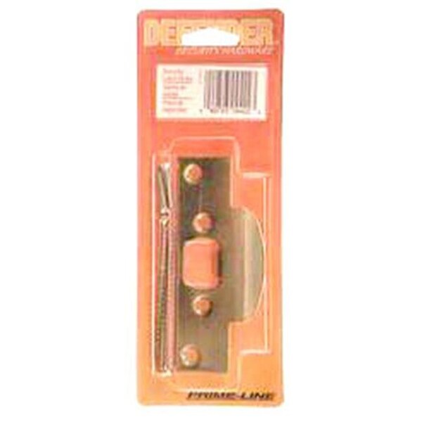 Prime-Line 2-1/8 In. Stamped Steel Brass Plated Adjustable Strike U